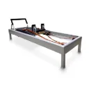 86" Classical Pilates Reformer with Metal Pole & Sitting Box Black